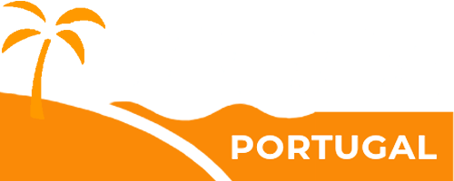 Imagem do logo que representa o Time de Portugal, com elementos gráficos em laranja e texto em branco.